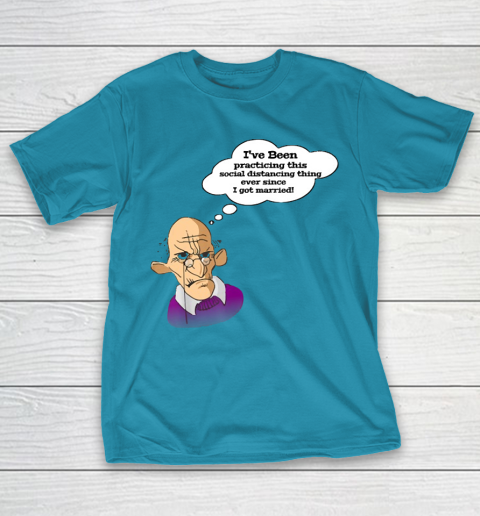 Grandpa Funny Gift Apparel  Funny Grumpy Grandpa Social Distancing Joke T-Shirt 17