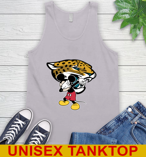 Jacksonville Jaguars NFL Football Dabbing Mickey Disney Sports Tank Top 4