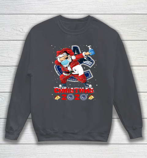 Vancouver Canucks Funny Santa Claus Dabbing Christmas 2020 NHL Sweatshirt 4