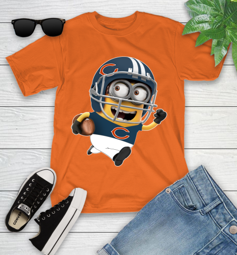 NFL Chicago Bears Minions Disney Football Sports Youth T-Shirt 7