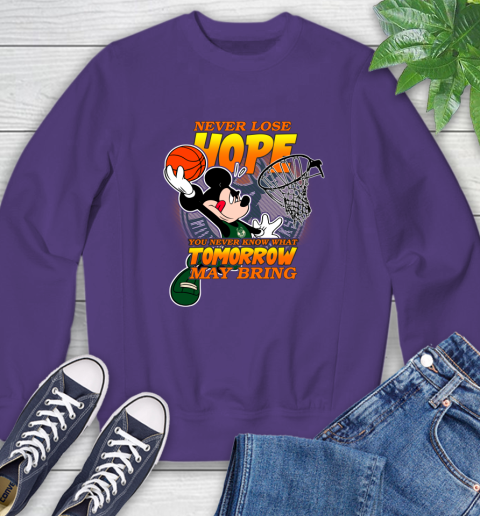 Milwaukee Bucks NBA Basketball Mickey Disney Never Lose Hope Sweatshirt 4
