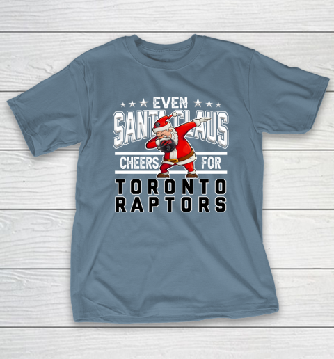 Toronto Raptors Even Santa Claus Cheers For Christmas NBA T-Shirt 6
