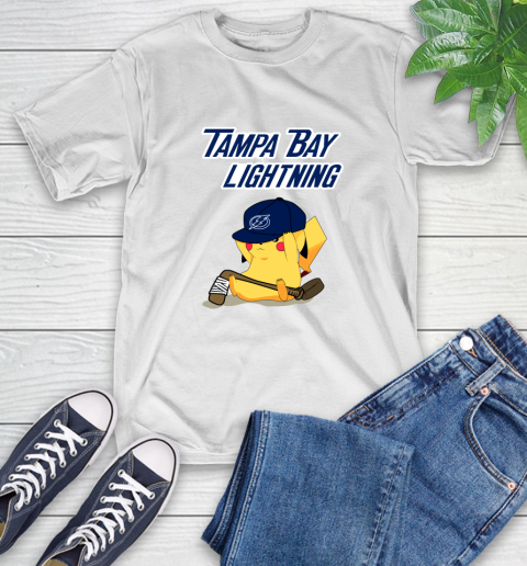 NHL Pikachu Hockey Sports Tampa Bay Lightning T-Shirt
