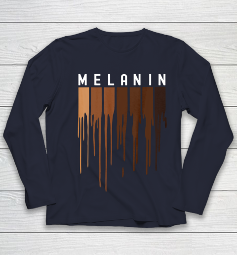 Drippin Melanin T Shirt for Women Pride  Black History Gift Youth Long Sleeve 2