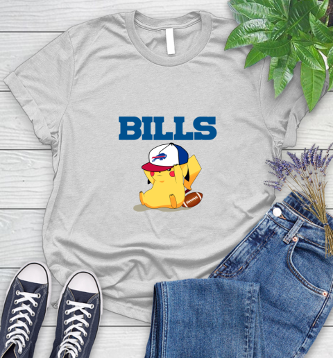 NFL Pikachu Football Sports Buffalo Bills Women's T-Shirt