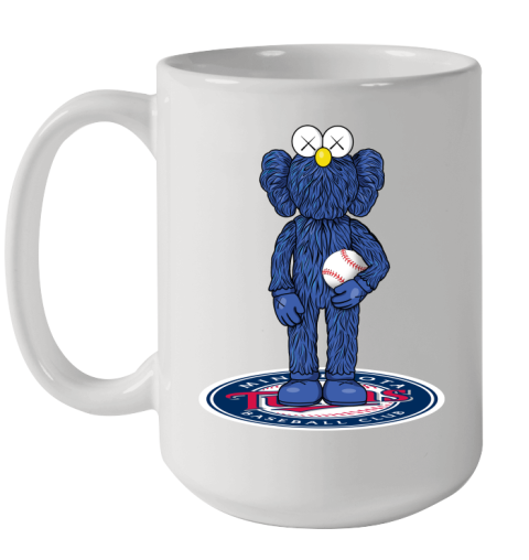 MLB Baseball Minnesota Twins Kaws Bff Blue Figure Shirt Ceramic Mug 15oz