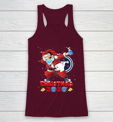 Tennessee Titans Funny Santa Claus Dabbing Christmas 2020 NFL Racerback Tank 2
