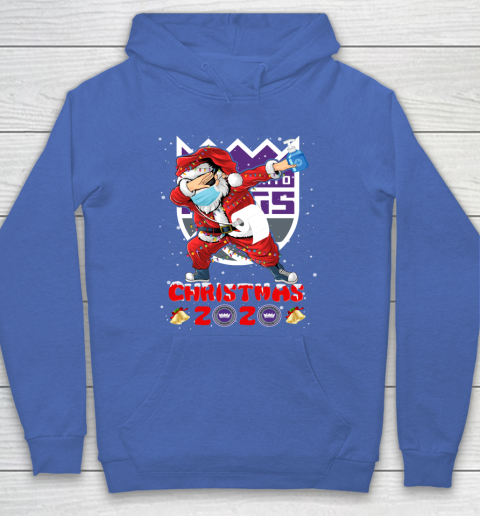Sacramento Kings Funny Santa Claus Dabbing Christmas 2020 NBA Hoodie 6