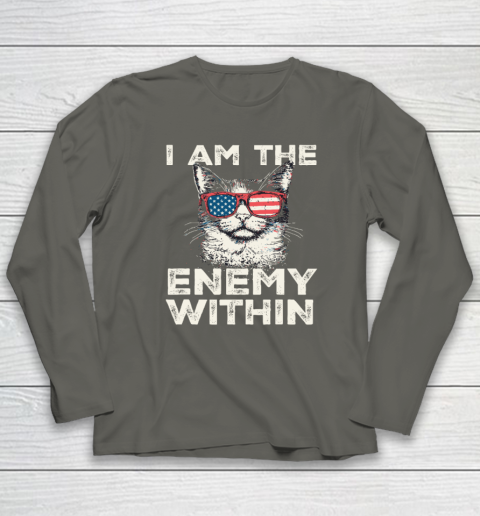 I Am The Enemy Within Tee  Kamala Harris 2024 Merch Long Sleeve T-Shirt 4