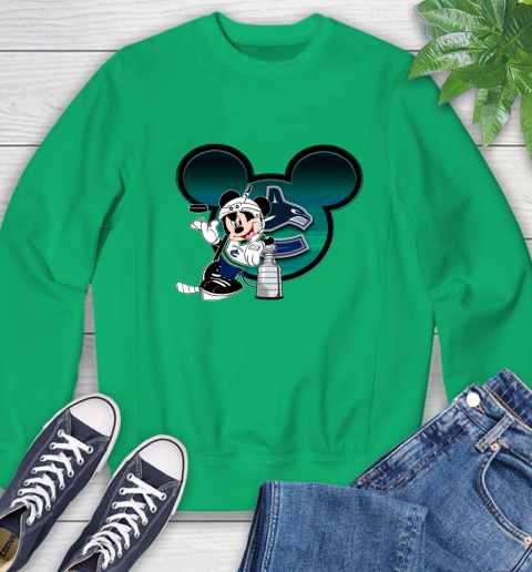 NHL Vancouver Canucks Stanley Cup Mickey Mouse Disney Hockey T Shirt Sweatshirt 6