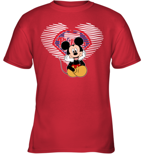MLB Philadelphia Phillies The Heart Mickey Mouse Disney Baseball T Shirt I9CrDjO5BCs youth t shirt 26 95 151514 front red