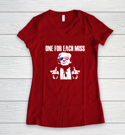 Trump One For Each Miss Women's V-Neck T-Shirt 6