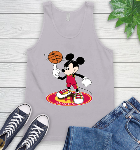 NBA Basketball Houston Rockets Cheerful Mickey Disney Shirt Tank Top 4