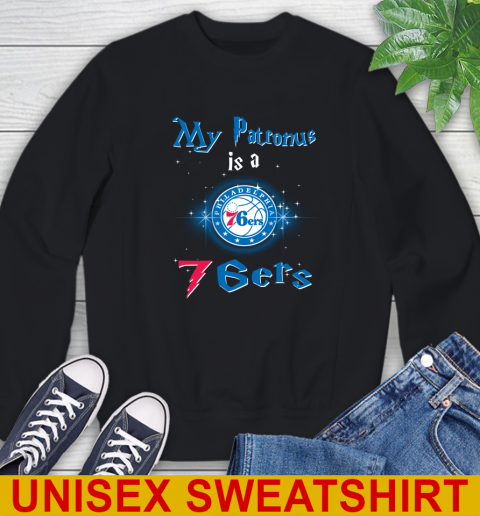 NBA Basketball Harry Potter My Patronus Is A Philadelphia 76ers Sweatshirt