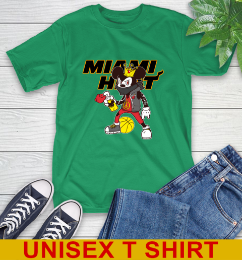 Miami Heat NBA Basketball Mickey Peace Sign Sports T-Shirt 7