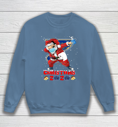 St.Louis Blues Funny Santa Claus Dabbing Christmas 2020 NHL Sweatshirt 6