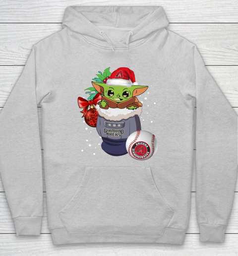 Arizona Diamondbacks Christmas Baby Yoda Star Wars Funny Happy MLB Hoodie 6