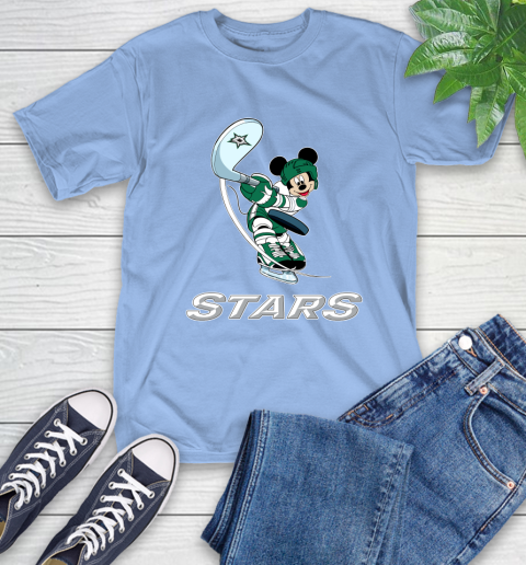 NHL Hockey Dallas Stars Cheerful Mickey Mouse Shirt T-Shirt 12
