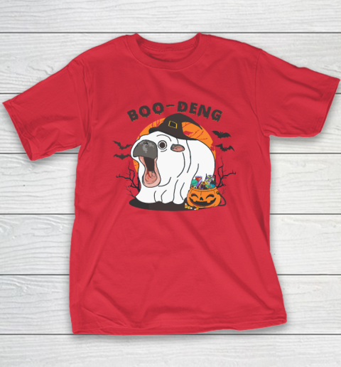 Funny Moo Deng Pumpkin Halloween Costumes Pygmy Hippopotamus Youth T-Shirt 7