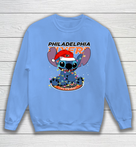 Philadelphia Flyers NHL Hockey noel stitch Christmas Sweatshirt 7