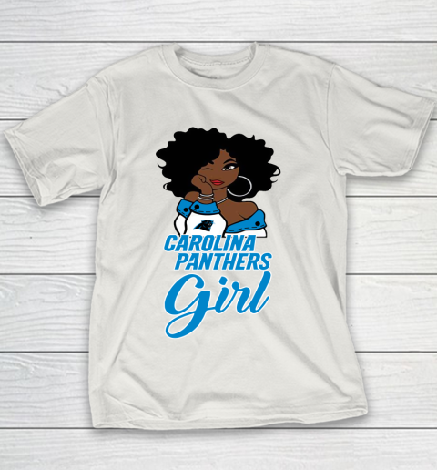 Carolina Panthers Girl NFL Youth T Shirt Tee For Sports