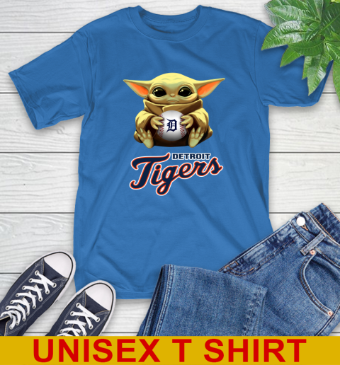 MLB Baseball Detroit Tigers Star Wars Baby Yoda Shirt 9