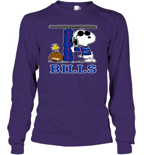 The Buffalo Bills Joe Cool And Woodstock Snoopy Mashup Youth Hoodie 