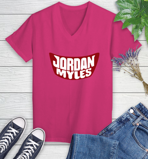 Wwe Jordan Myles racially insensitive Women's V-Neck T-Shirt 9
