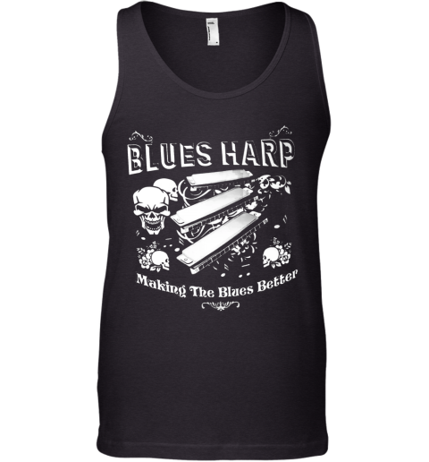 Good Skull Blue Harp Making The Blues Better Tank Top