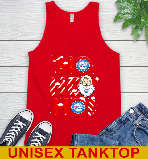 Philadelphia 76ers NBA Basketball Ho Ho Ho Santa Claus Merry Christmas Shirt Tank Top 5