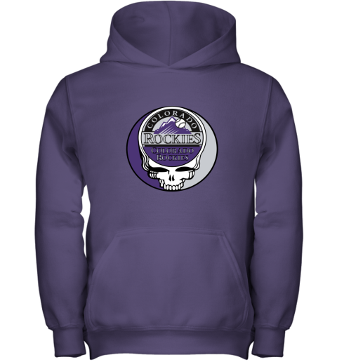 Colorado Rockies The Grateful Dead Baseball MLB Mashup Youth Hoodie
