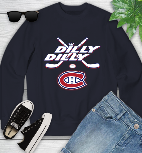 NHL Montreal Canadiens Dilly Dilly Hockey Sports Youth Sweatshirt 3