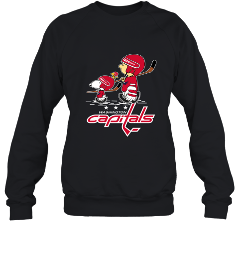 Let's Play Washington Capitals Ice Hockey Snoopy NHL Sweatshirt