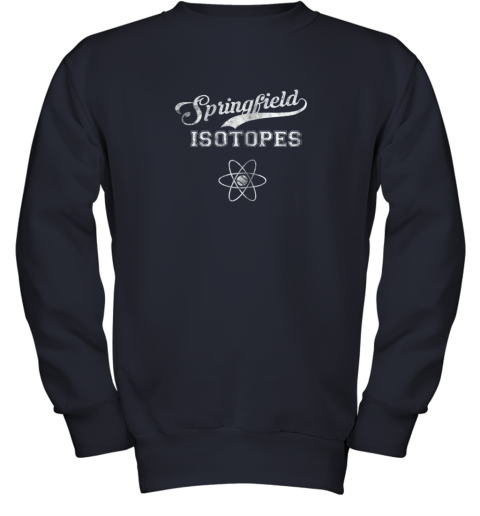 syxy springfield isotopes vintage distressed youth sweatshirt 47 front navy