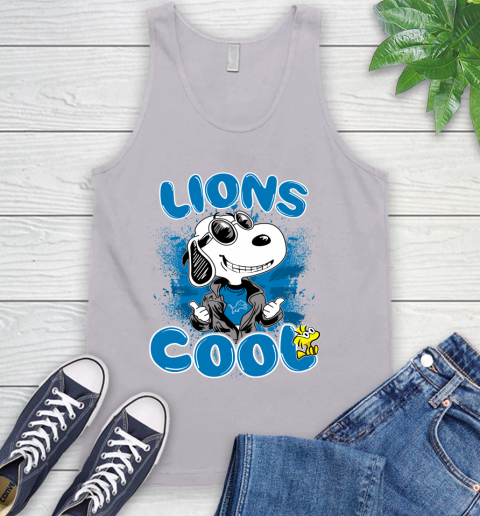 NFL Football Detroit Lions Cool Snoopy Shirt Tank Top 3