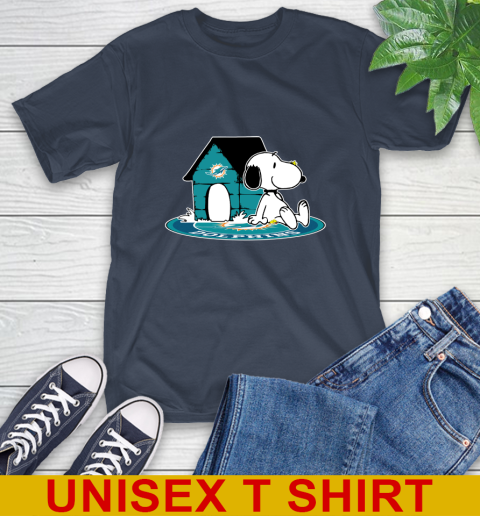 NFL Football Miami Dolphins Snoopy The Peanuts Movie Shirt T-Shirt 4