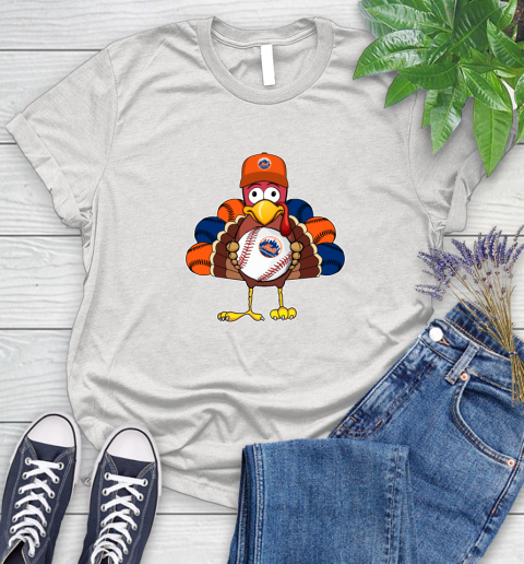 New York Mets Turkey thanksgiving Women's T-Shirt