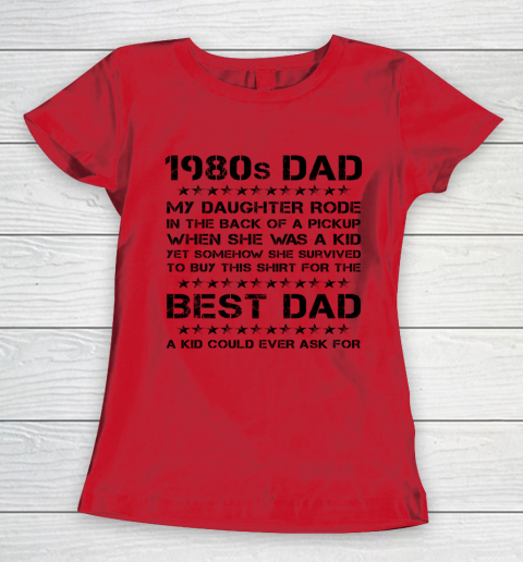 Funny Girl Dad 1980s Dad And Daughter Father's Day Women's T-Shirt