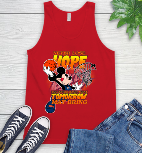 Oklahoma City Thunder NBA Basketball Mickey Disney Never Lose Hope Tank Top 5