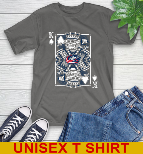 Columbus Blue Jackets NHL Hockey The King Of Spades Death Cards Shirt T-Shirt 10