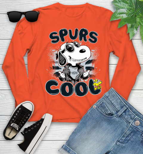 NBA Basketball San Antonio Spurs Cool Snoopy Shirt Youth Long Sleeve 3