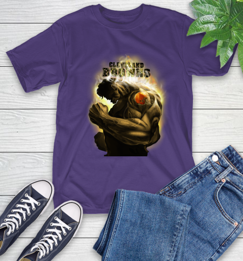 Cleveland Browns NFL Football Hulk Marvel Avengers Sports T-Shirt 5