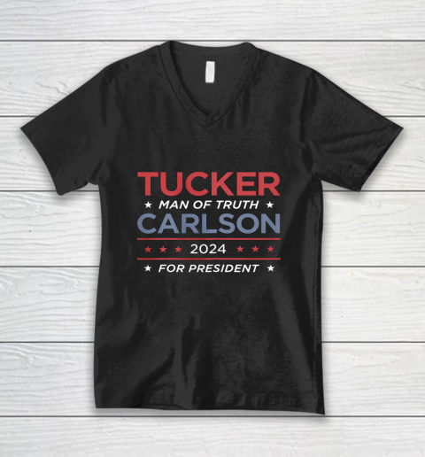 Vote For Tucker Carlson 2024 Presidential Election Campaign V-Neck T-Shirt