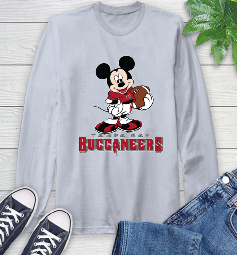 NFL Football Tampa Bay Buccaneers Cheerful Mickey Mouse Shirt Long Sleeve T-Shirt 6