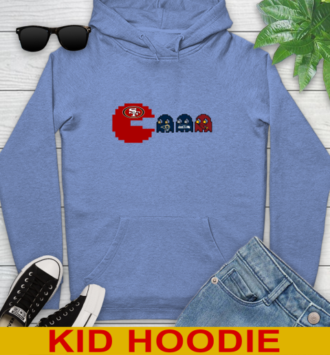 San Francisco 49ers NFL Football Pac Man Champion Youth Hoodie 12