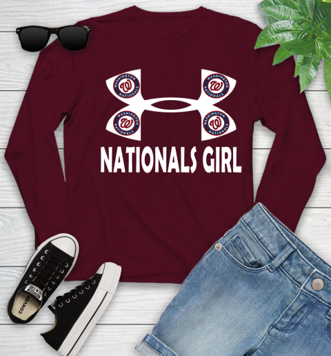 MLB Washington Nationals Under Armour Baseball Sports Youth Long Sleeve 6