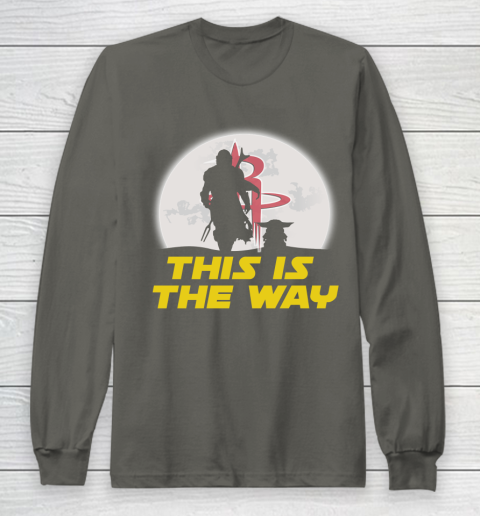 Houston Rockets NBA Basketball Star Wars Yoda And Mandalorian This Is The Way Long Sleeve T-Shirt 5