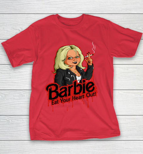 Chucky Tshirt Barbie Eat Your Heart Out Youth T Shirt Tee For Sports