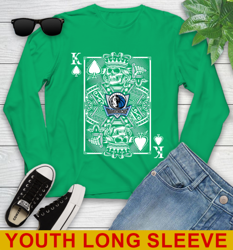 Dallas Mavericks NBA Basketball The King Of Spades Death Cards Shirt Youth Long Sleeve 7