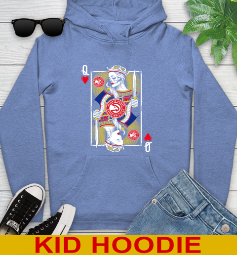 NBA Basketball Atlanta Hawks The Queen Of Hearts Card Shirt Youth Hoodie 12